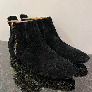 Nine West Women’s Black Suede Leather Boots Shoes. Size 8 M